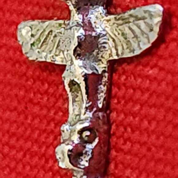 Vintage Sterling Silver - VANCOUVER BC Eagle Totem Pole Bracelet Charm Pendant - Picture 5 of 8